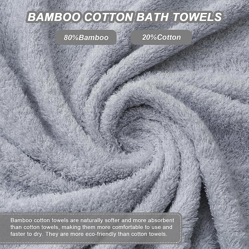 Ensemble de 6 serviettes de bain en mélange de coton Dylynn, Vert/rose/bleu