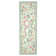 Farmhouse Floral Rug Washable Rug Non Slip Modern Scalloped Carpet, Soft Non Shedding Indoor Carpet, Low Pile Thin Foldable Printed Mat