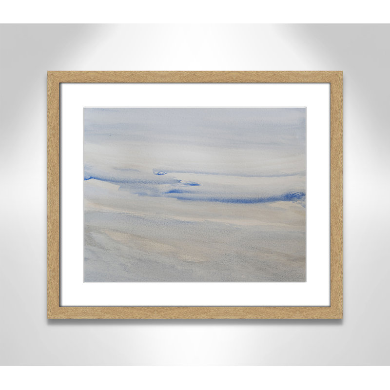 «Silent Direction Print» par S.H. Khân, L 19 po x H 16 po, Imprimé mat, Naturel
