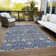 Machine Washable Indoor/Outdoor Cicel ACN1155 Navy Rug