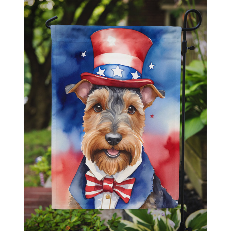 Drapeau patriotique du jardin américain, Terrier gallois brun