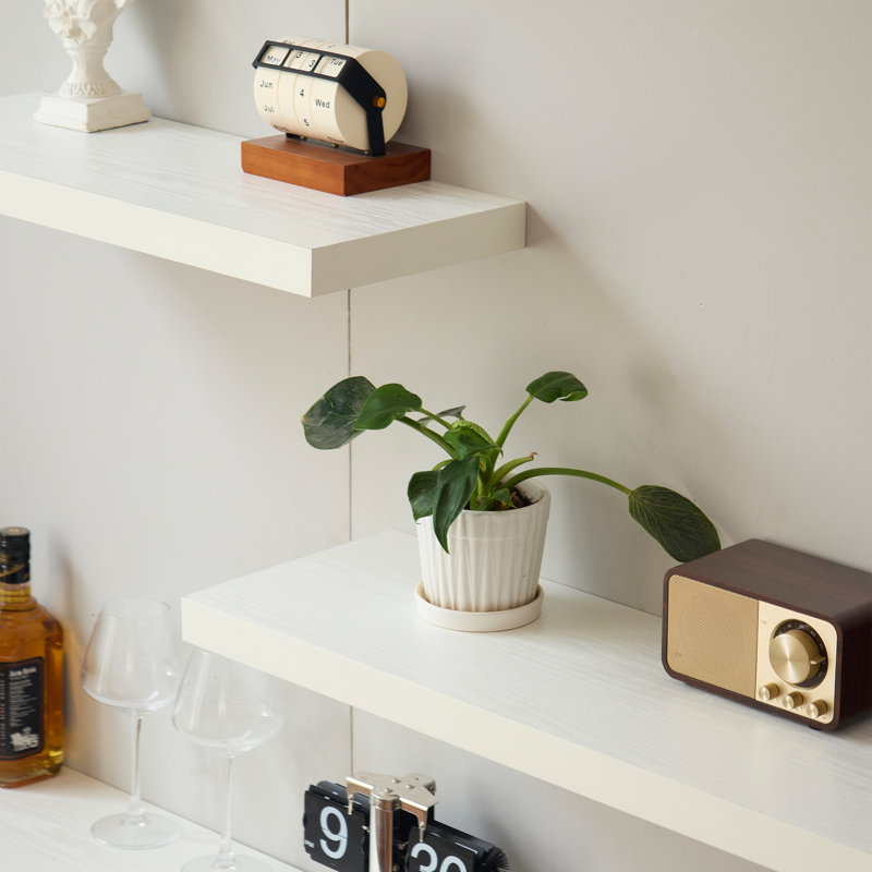 Mishaela 36" Floating Shelf, White