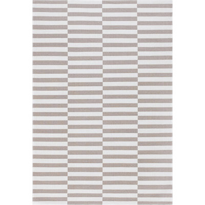 Tapis uni / rayé couleur ours brun