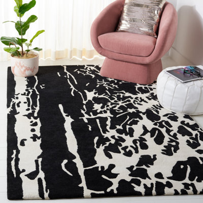 Amica Wool Black/Off-White Area Rug