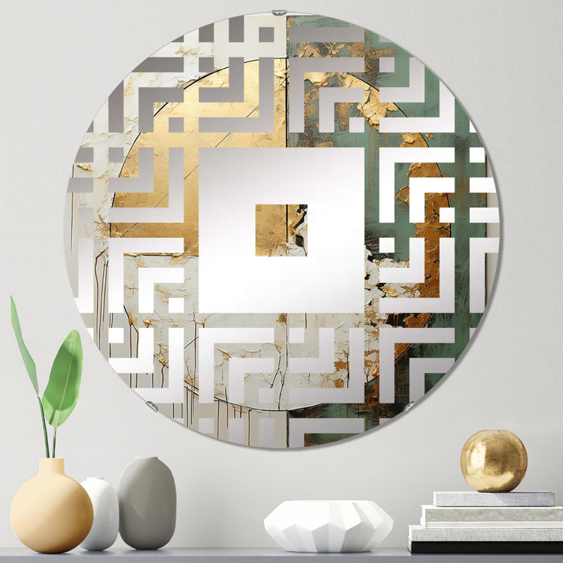 Miroir carré carré, miroir décoratif décoratif moderne - miroir carré à réflexion, 23,6 po x 23,6 po