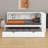 Twin Size Daybed With Trundle, L-Shaped Bookcase, Wood Sofa Bed Frame With Storage Cabinets And USB Ports-981089183