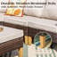 Chaise de terrasse avec coussins Shutesbury-379146528