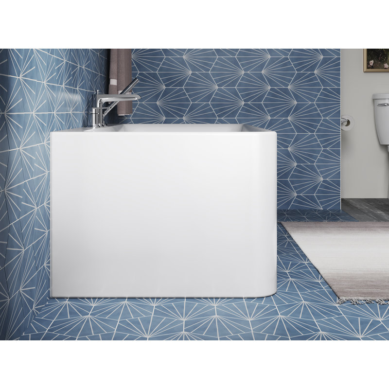 59" x 30" Freestanding Soaking Bathtub