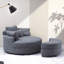 Fauteuil demi-tonneau avec repose-pieds de 51,2 po de largeur Dashton-948668427