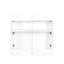 Unité de rangement blanche empilable 11,57 po x l 30,74 po H 29,14 po - avec tablettes et cloison amovibles