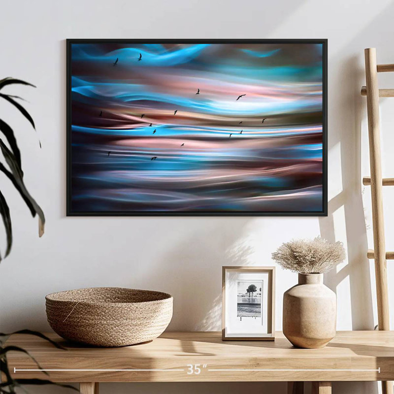 Brampt Sunset Birds I, 17" H x 25" W