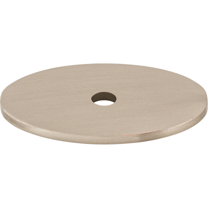 Oval  Backplate, 1.5" H x 1" W x 0.625" D, Brushed Satin Nickel