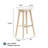 Beryl Upholstered Bar Height Stool (30in) - 2 pack, Blonde/Sesame PU Leather-1820802775-1820802774-1820802773