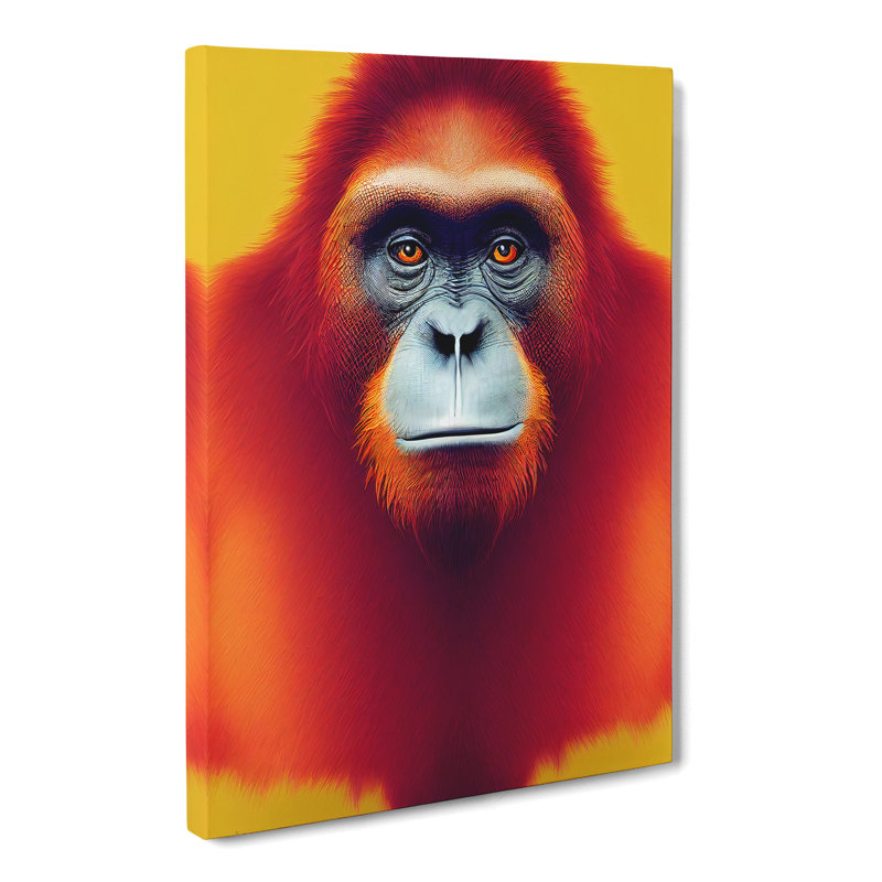 Orangutan - Wrapped Canvas, 50cm H x 35cm W x 3cm D