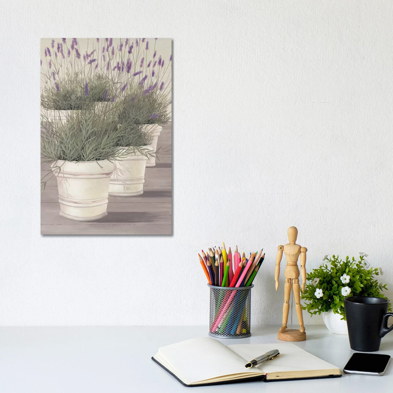 Lavender 1 Piece Wrapped Canvas Wall Art, 20.32 cm H x 30.48 cm W