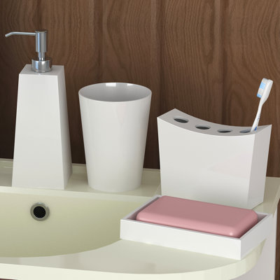 Ensemble d'accessoires de salle de bain 4 pièces Elegant