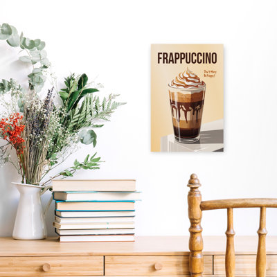 Art mural contemporain Sweet Caramel Frappe