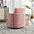 360 Degree Rotating Pink Swivel Chair With Chenille Upholstered Seat, Comfortable And For Prolonged Use, Breathable Ideal Office Or Home Settings, Simple Assembly Clear Parts, Metal Turntable, 31.48-49443304