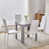 White Leather Line Chairs#4 is out of stock