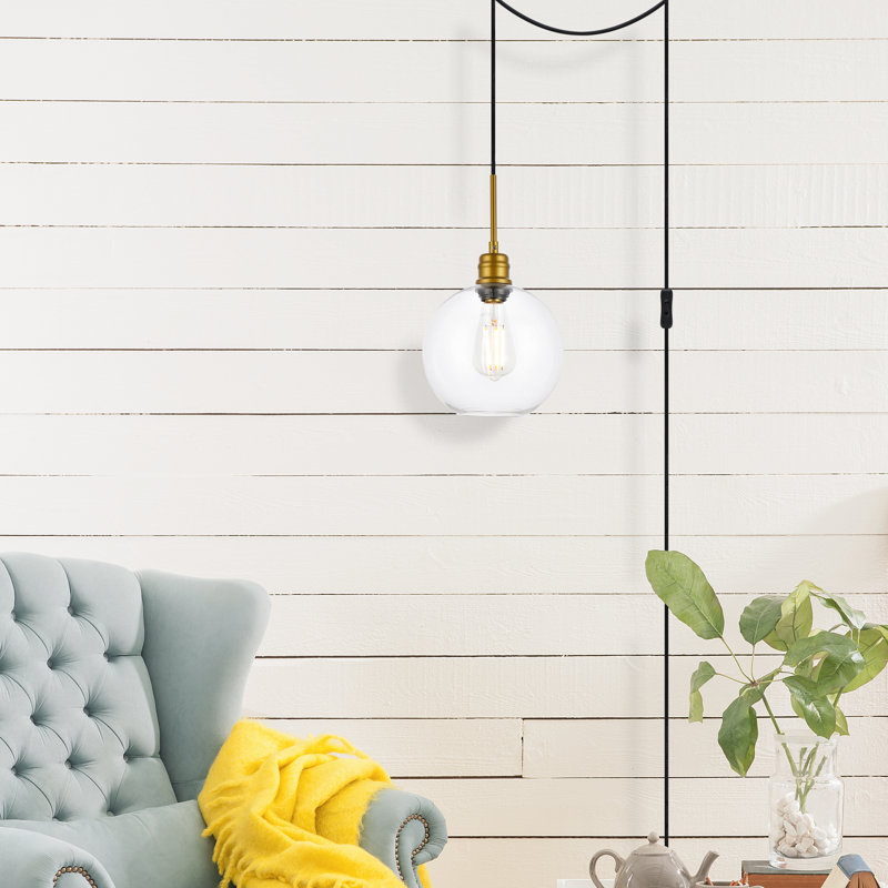 1 - Light Single Pendant, Golden