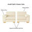 2 Seater Corduroy Sofa-1370086351