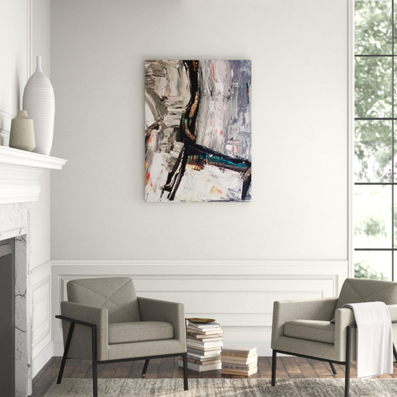 Achair Print by John Beard, Black Framed Canvas, 25.5" H x 21.5" W x 1.75" D