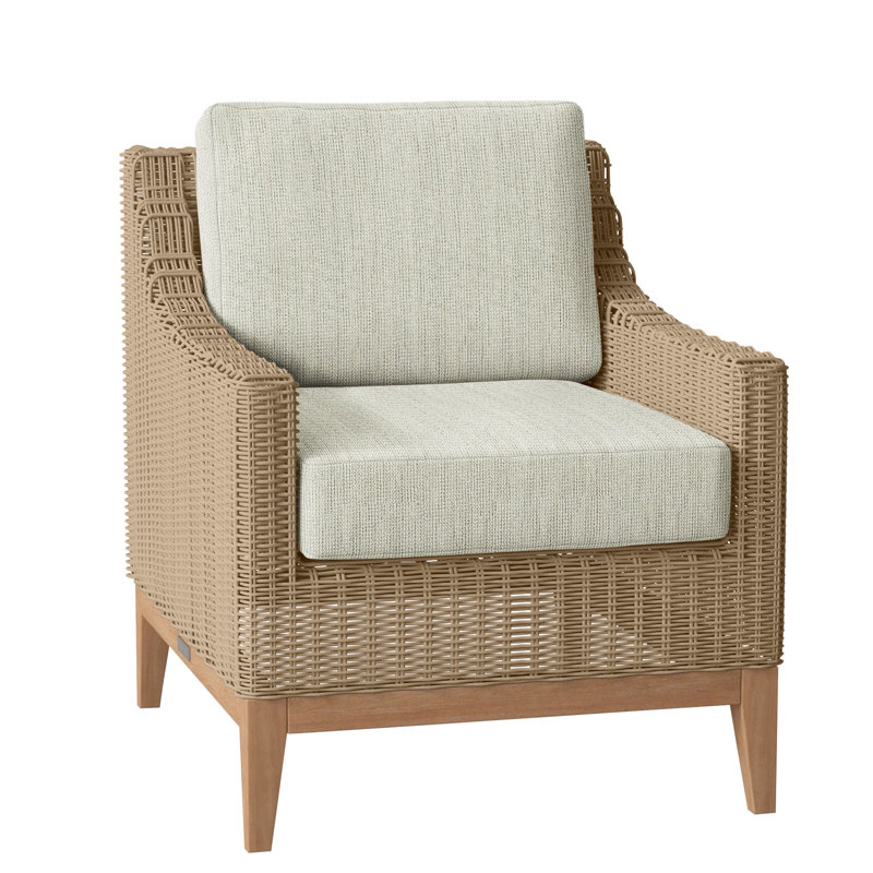 Frances Outdoor Lounge Chair, Demo Putty, Frances Willow