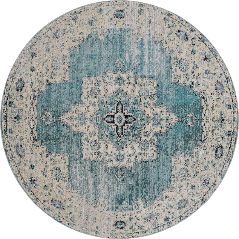 Oriental Indoor Rug, Round 7'1"