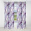 Cristal veiné or et mauve motif de marbre - Rideau occultant en marbre abstrait - 1 panneaux-107539734