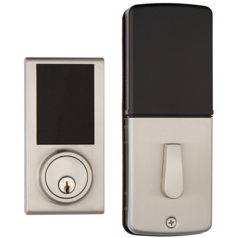 ZW Electronic Single Cylinder Deadbolt, Satin Nickel
