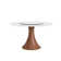 Rader Farmhouse Round Dining Table With Removable Lazy Susan Turntable For 6-8