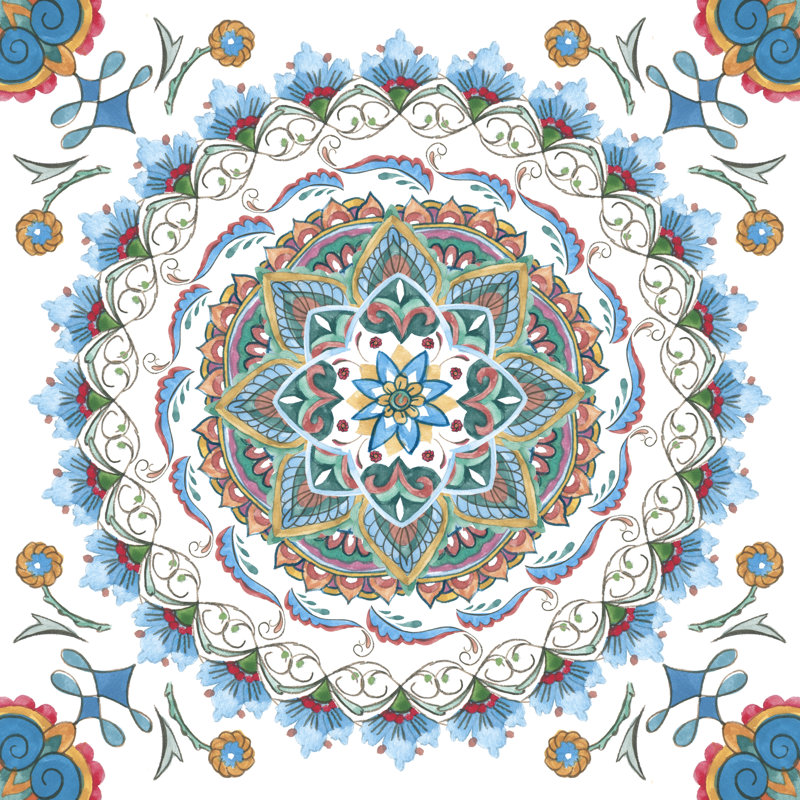 Mandala Zen V, H 12 po x l 12 po