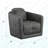 Gray Swivel Accent Chair