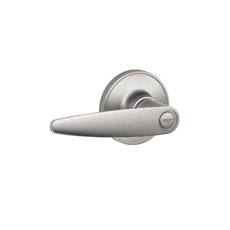 Dover Lever Bed and Bath Lock, Satin Stainless Steel