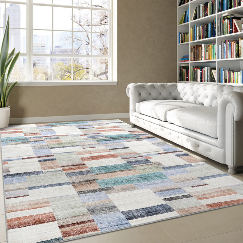 Cowden Washable Indoor Rug, Rectangle 8' x 10'
