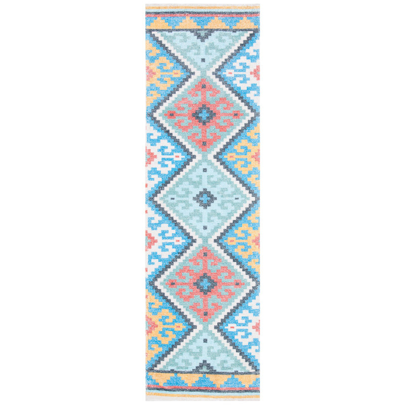 Gupta Hand Loomed Performance Southwestern Rug, Runner 2'3" x 8'