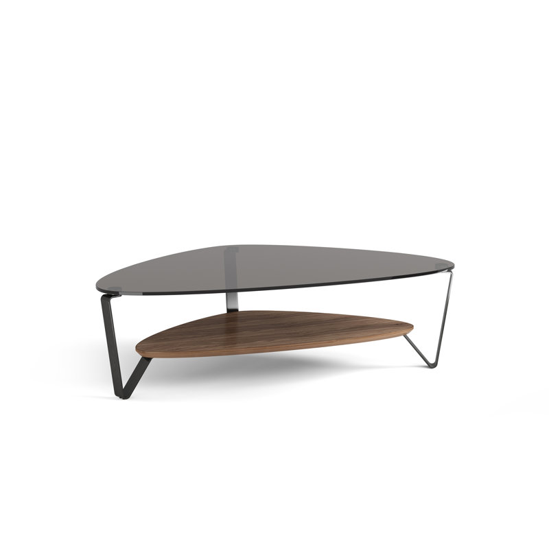Dino Coffee Table, 15.5" H x 44" L x 27" W, Natural Walnut