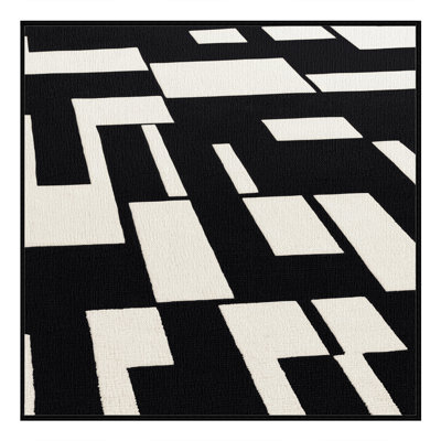 Washable Piano Key Patterns Music Area Rug