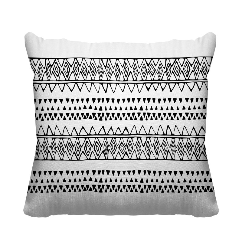 Housse et insert de coussin extérieur carré Ara, L 17 po x H 17 po, Blanc