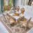Luxury Rectangular Carved Dining Table Sets-108216467
