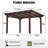 13x10ft Outdoor Wood Grill Gazebo With Metal Roof, Slanted Roof Bbq Shelter For Patio Garden Party