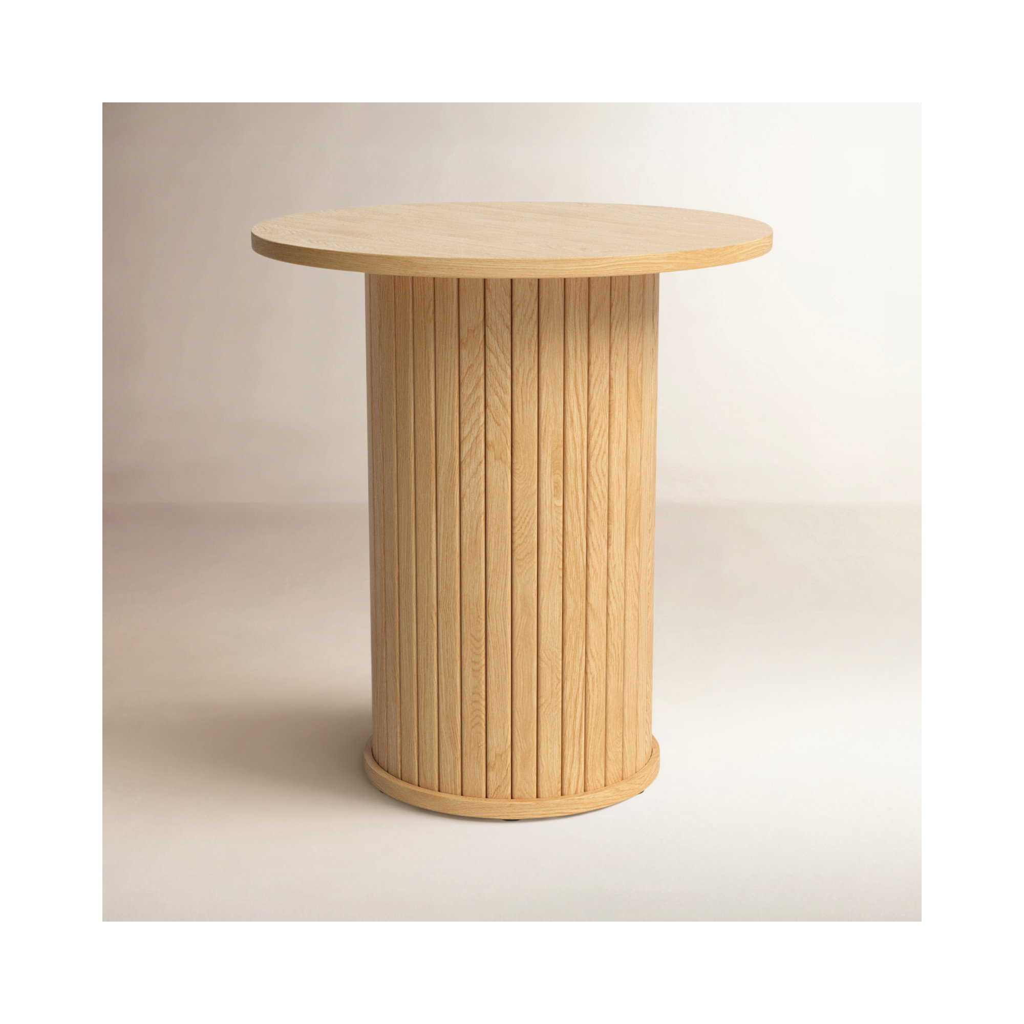 Iris End Table, Natural Oak