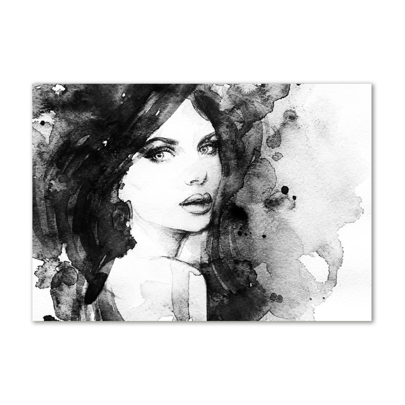 Woman Portrait - Wrapped Canvas Print