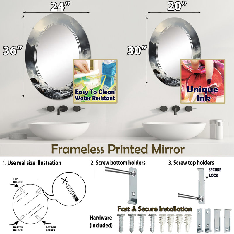 Miroir Wittney, 30 po x 20 po