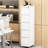 Vertical File Cabinet With 5 Drawers On Wheels, Metal Storage For A4/Letter/Legal Size Documents, White, 17.71"D*15.41"W*62.66"H, Lockable Smooth Coating Finish Papers, Surface-120659720