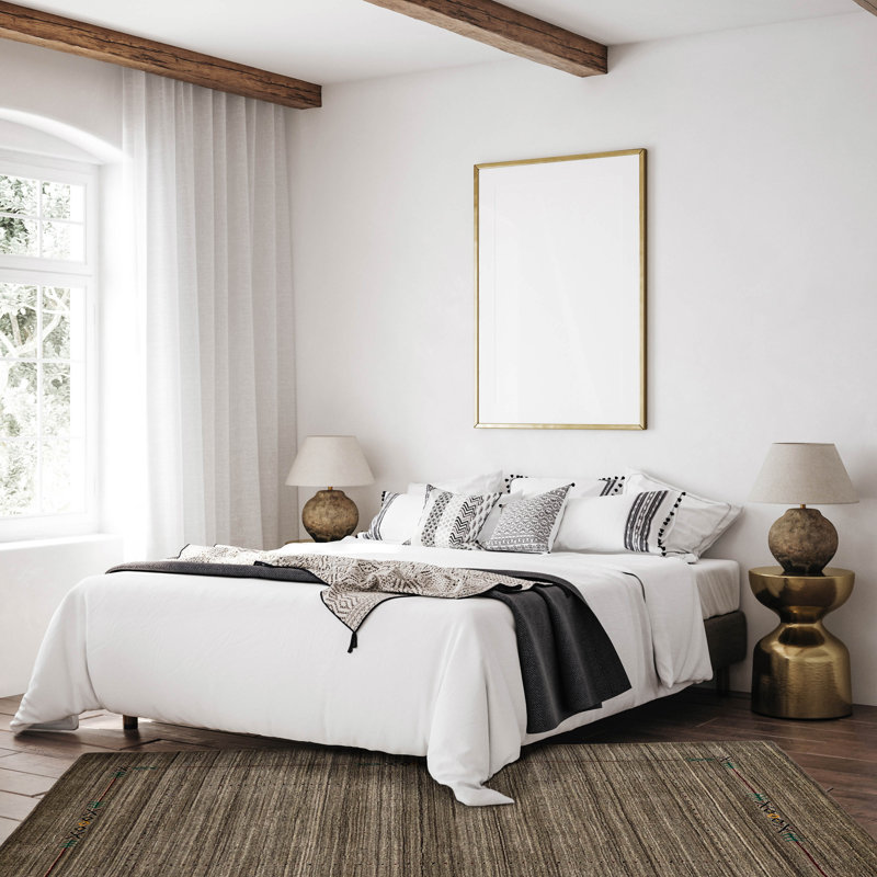 Kashkuli Gabbeh Grey Rug 5'0" x 8'0"