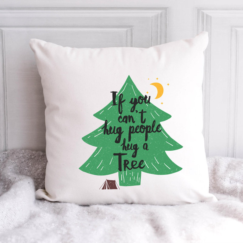 Hug A Tree - Throw Pillow Insert Included, 20 po x 20 po
