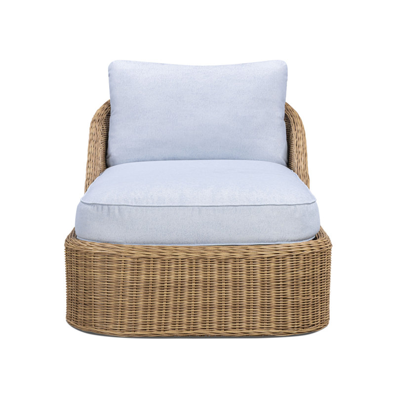 Méridienne d'extérieur Axel Blue Boucle, Bleu