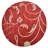 Crayton Hand Tufted Wool Eco-Friendly Round Area Rugs - Round, Red Beige Color, Floral Modern Design, High Pile Thick Handmade Anti Skid Area Rugs for Living Room, Bed Room -125353613-125353616