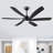 64 Inch Smart Ceiling Fan With Light